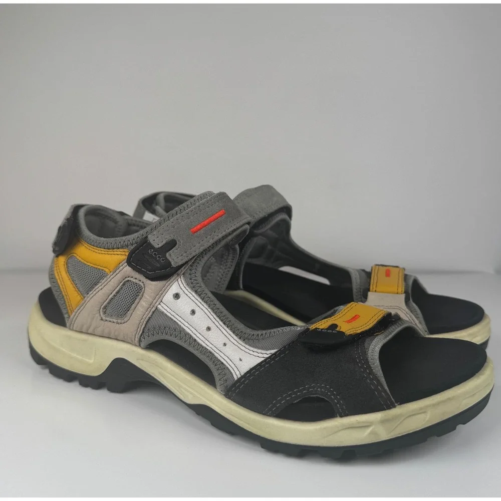Ecco Offroad Yucatan Multicolor Merigold Sport Strappy Leather Sandals Mens 12